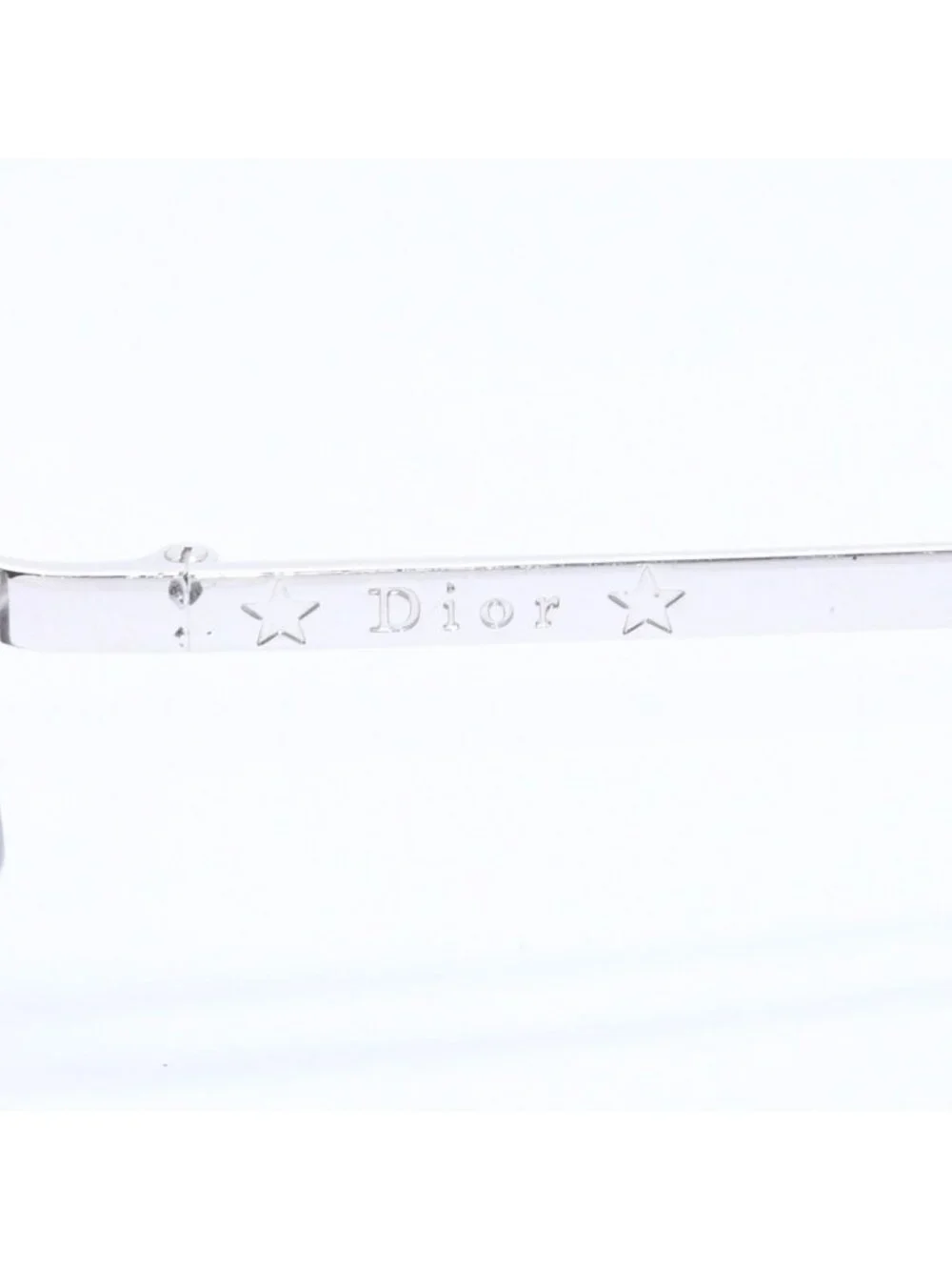 Dior Minipop Rimless Sunglasses Gray Silver Eyewear